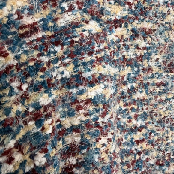 Torrid 5X Drop Shoulder Sweater Multicolor Stripe Popcorn Knit Long Sleeve - Picture 5 of 9